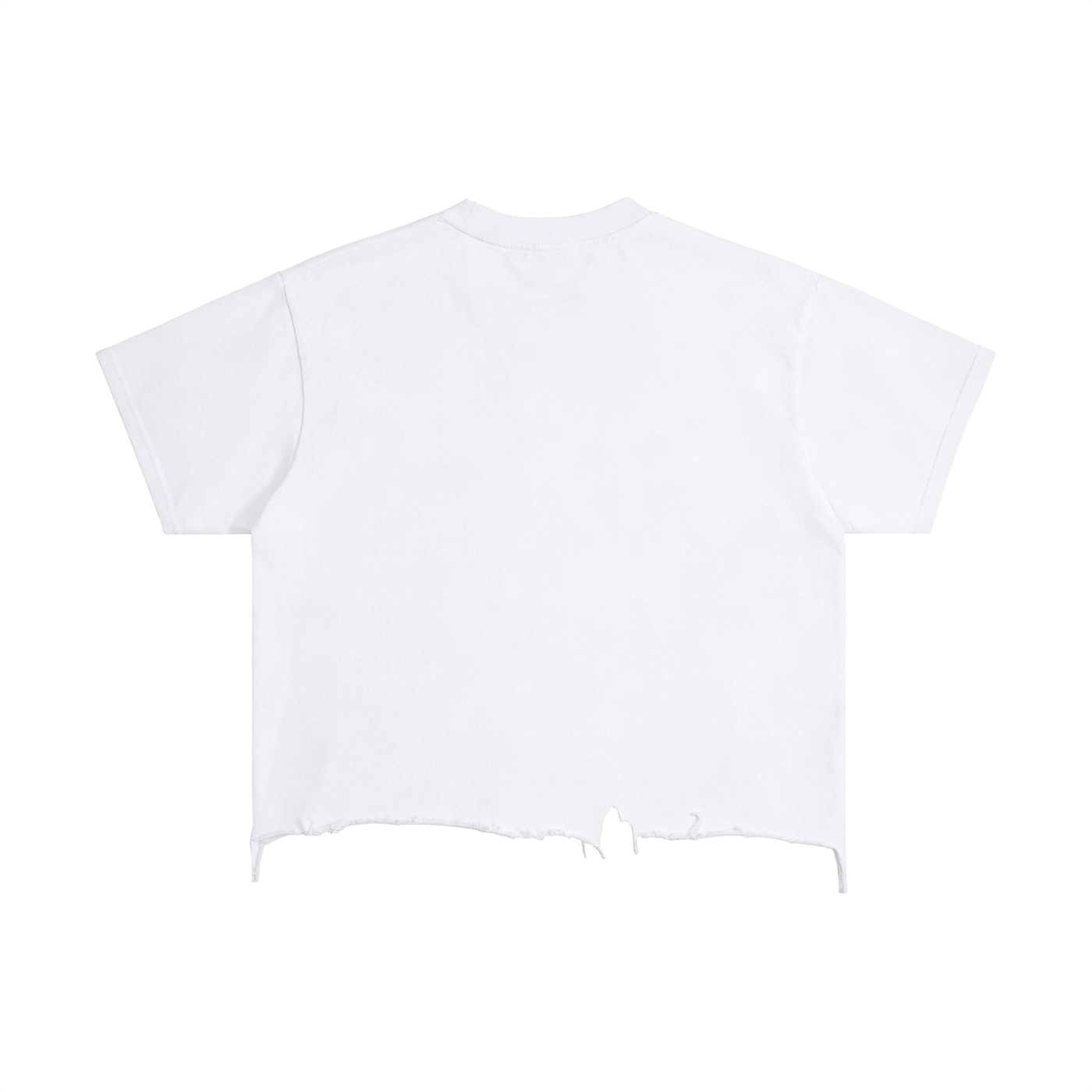 Lit Fitness Vintage Wash Boxy Distressed Hem T-Shirt